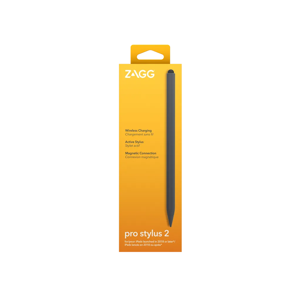 GUNMANSA ZAGG Pro Stylus 2, Tablet, Apple, Grey, iPad Pro 11 & iPad Pro 12.9, Capacitive, Built-in