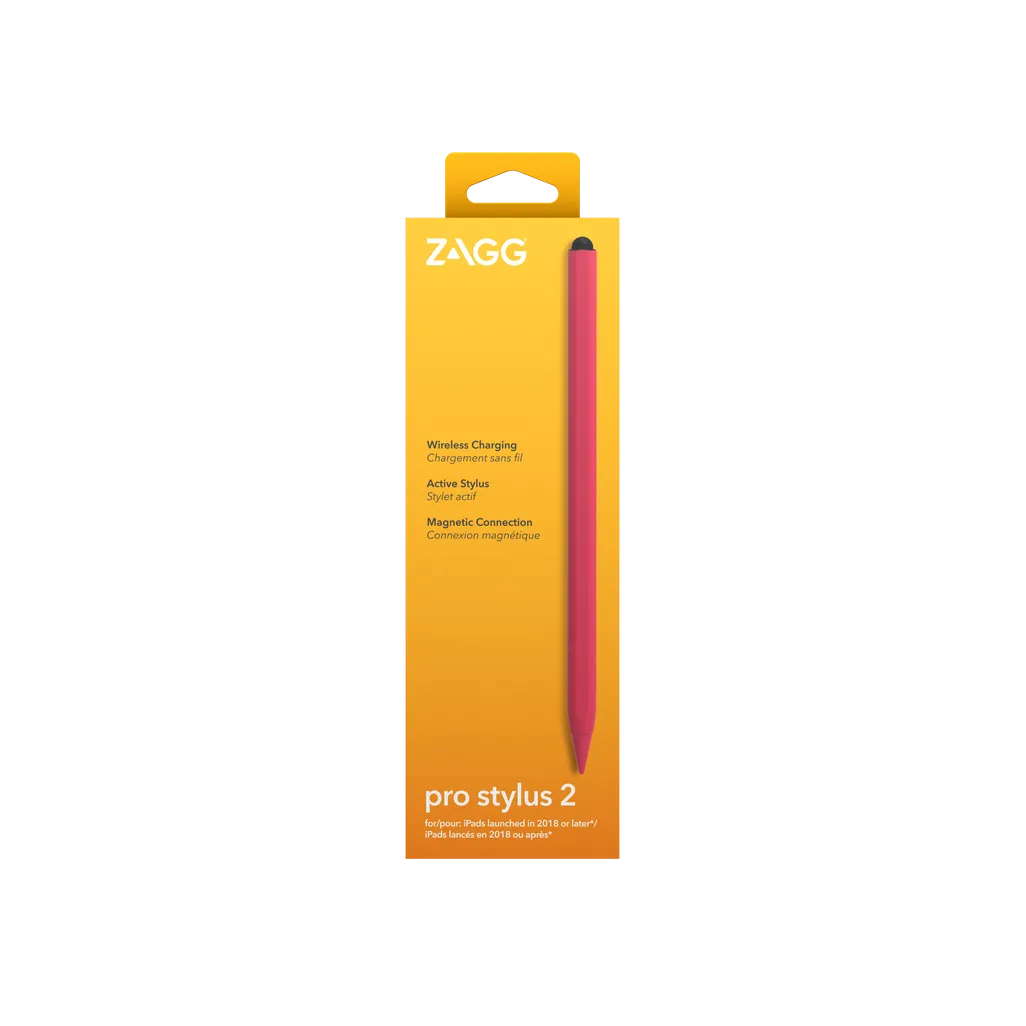 GUNMANSA ZAGG Pro Stylus 2, Tablet, Apple, Pink, iPad Pro 11 & iPad Pro 12.9, Capacitive, Built-in