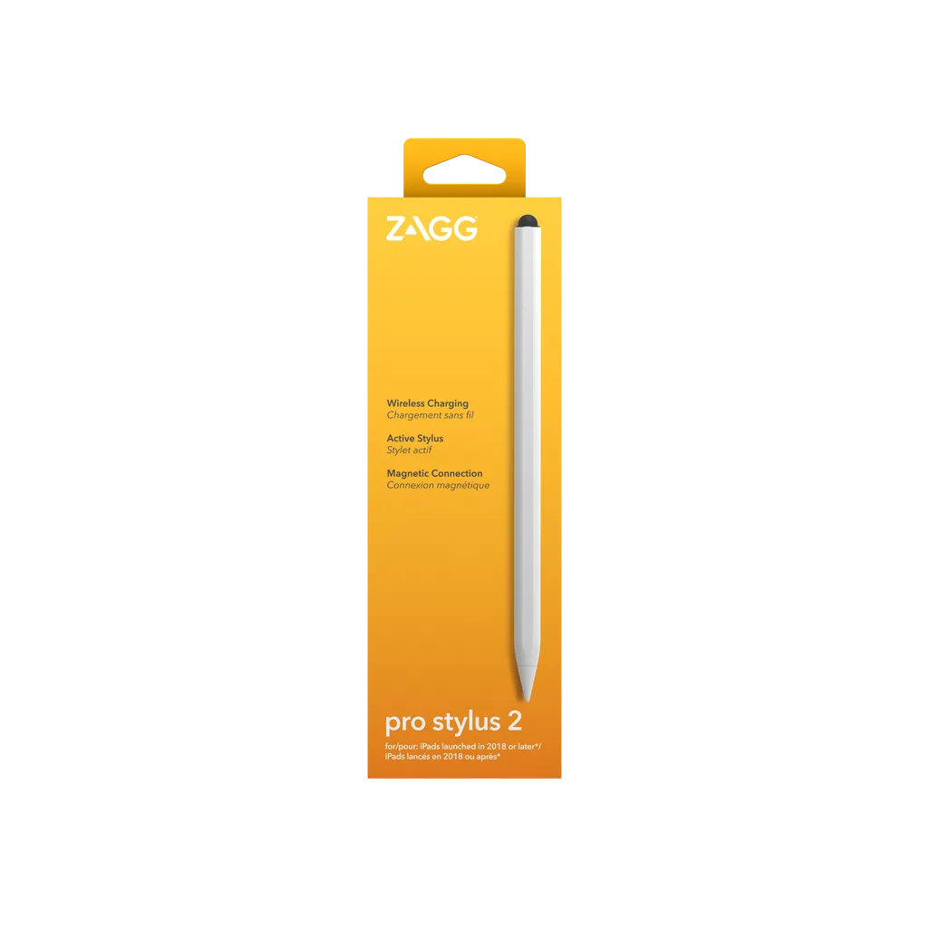 GUNMANSA ZAGG Pro Stylus 2, Tablet, Apple, White, iPad Pro 11 & iPad Pro 12.9, Capacitive, Built-in
