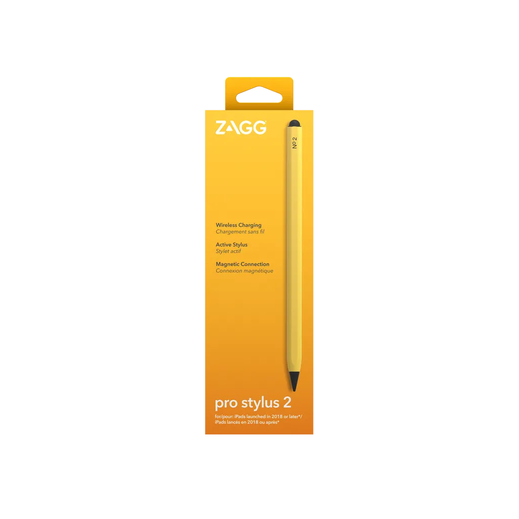 GUNMANSA ZAGG Pro Stylus 2, Tablet, Apple, Yellow, iPad Pro 11 & iPad Pro 12.9, Capacitive, Built-in