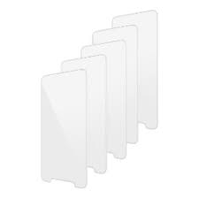 GUNMANSA Zebra Set of five tempered glass screen protectors for MC3400 / MC3450 devices. Includes two alcohol wipes; one cleaning cloth a