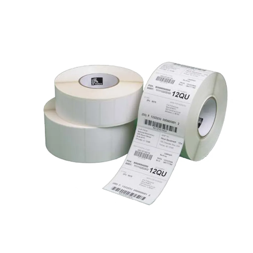 GUNMANSA Zebra Z-Perform 1000D, White, Self-adhesive printer label, Paper, Direct thermal, Acrylic, Permanent