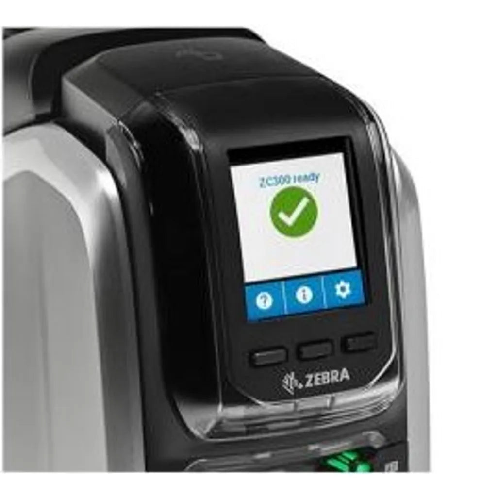 GUNMANSA Zebra ZC300, Dye-sublimation, 300 x 300 DPI, Magnetic stripe (ISO 7811), PVC, PVC Composite, 900 card/h, 200 card/h, Black, Silver