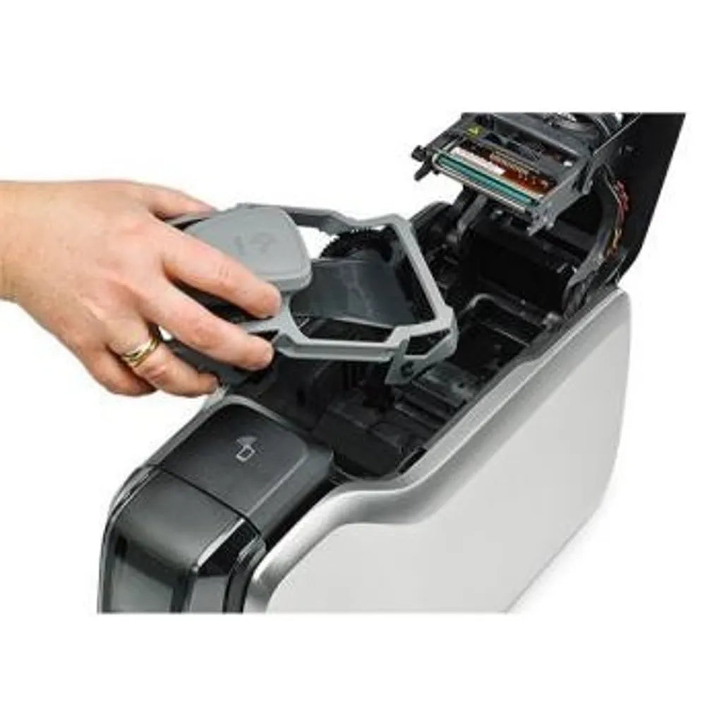 GUNMANSA Zebra ZC300, Dye-sublimation, 300 x 300 DPI, Magnetic stripe (ISO 7811), PVC, PVC Composite, 900 card/h, 200 card/h, Black, Silver