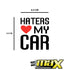 Universal Haters Love My Car Sticker