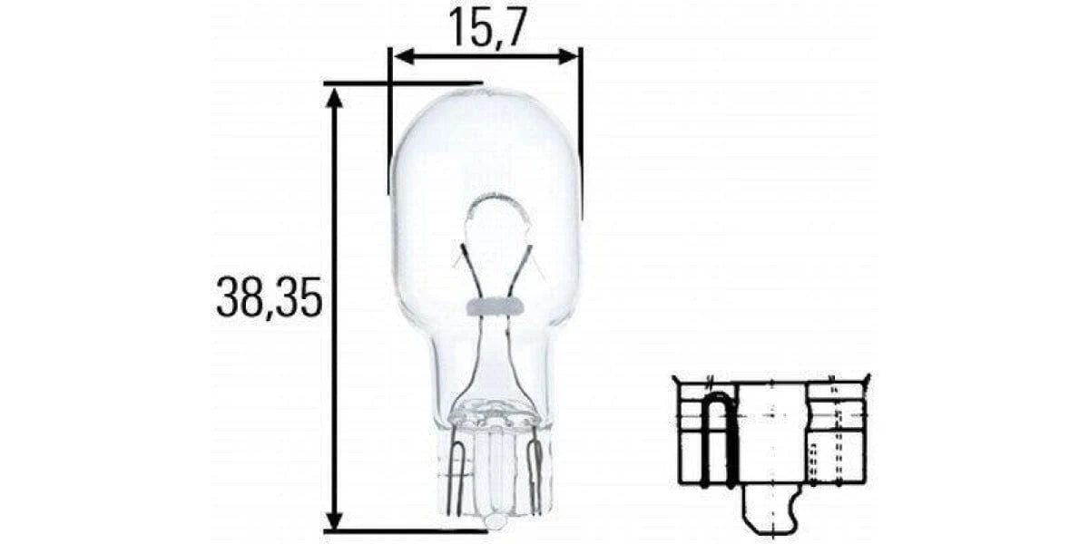 Hella Wedge Bulb -W16W (8Ga-008246-001)