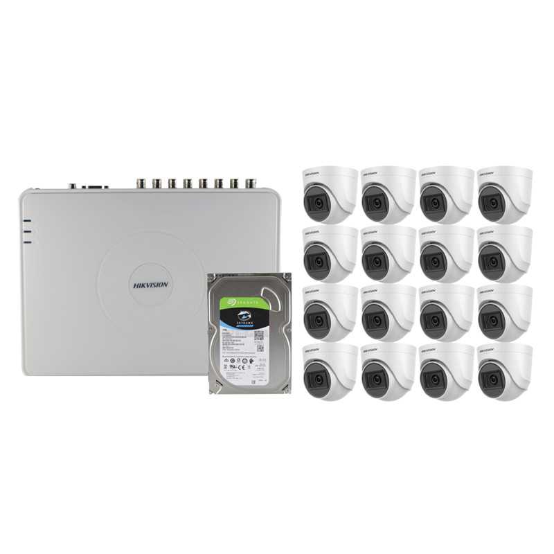 Hikvision Hikvision HD-TVI 16 Channel Hi-Res DVR 16 Camera Base Kit