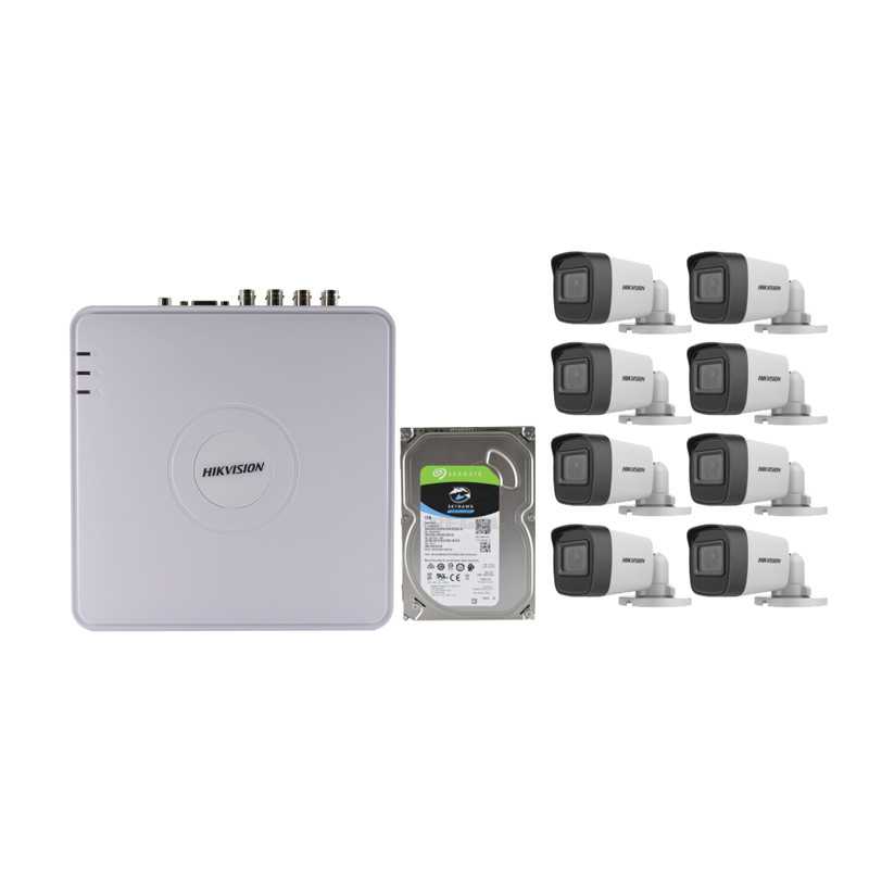 Hikvision Hikvision HD-TVI 8 Channel Hi-Res DVR 8 Camera Base Kit