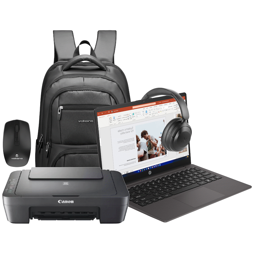 HP Devices HP CU3K6ES#ACQ - 245 G10 14-inch 8GB/256GB Win11 Printer+Bag+Mouse+Headphone