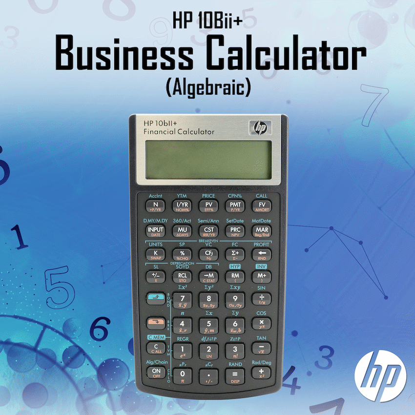 HP Education and learning HP 10Bii+ - Business Calculator (Algebraic) - Non-Programmable