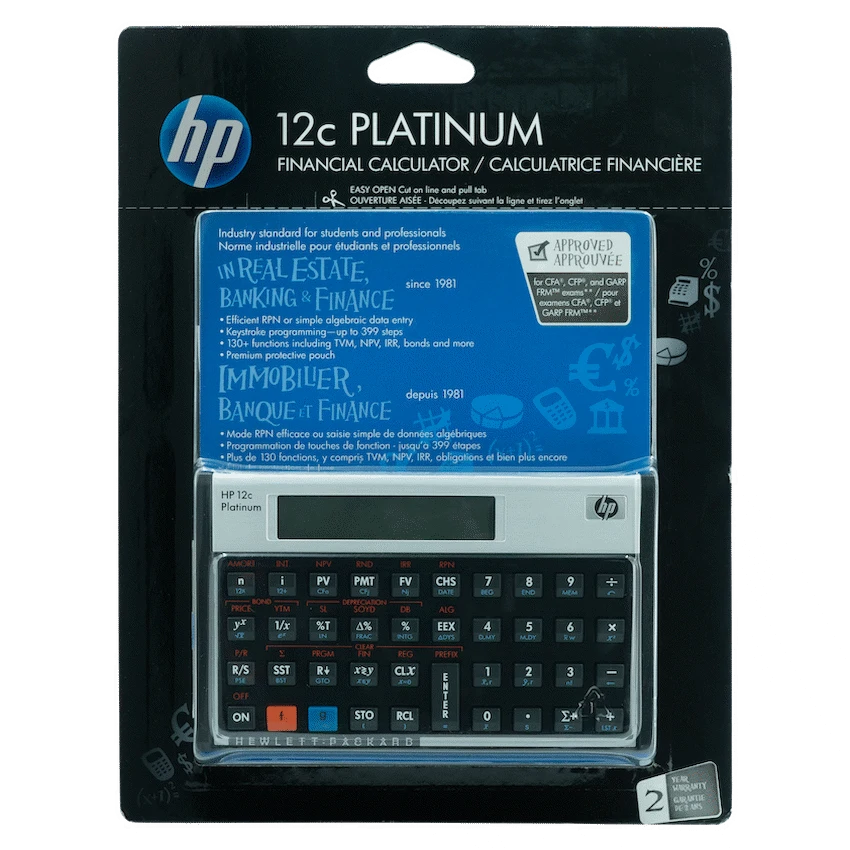 HP Education and learning HP 12C Platinum Financial Calculator (Algebraic or RPN)