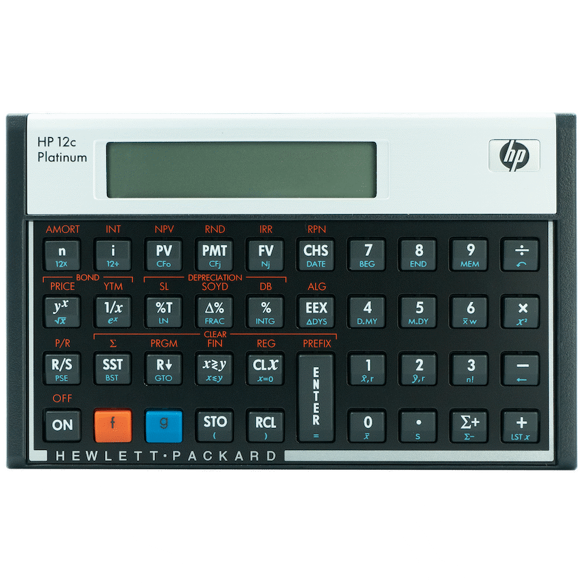 HP Education and learning HP 12C Platinum Financial Calculator (Algebraic or RPN)