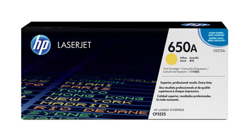 HP HP 650A Color LaserJet CP5525 Yellow Print Toner Cartridge