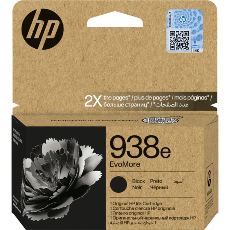 HP HP 938e EvoMore Black Original Ink Cartridge