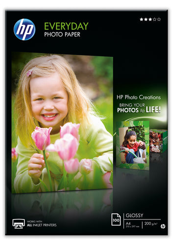 HP HP Everyday Photo Paper A4 Gloss 100Sht