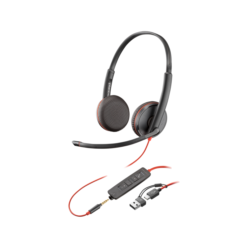 HP Poly Blackwire 3225 Stereo USB-C Headset Headset