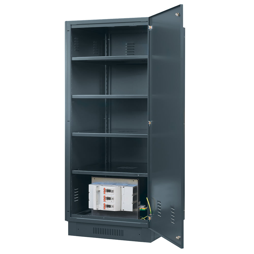 Huawei Power Battery Cabinet; ESC200; 10-Layer Vertically; 600mm(W)*600mm(D)*2000mm(H); Natural Heat Dissipation; Top Cabling; Match for Max.