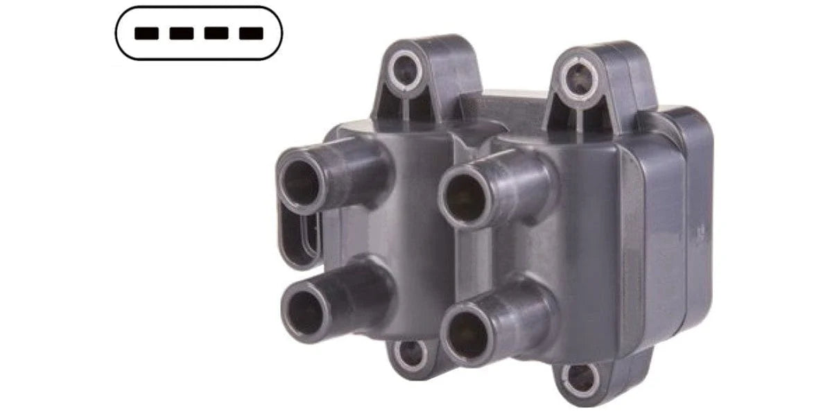 Ignition Coil Nissan NP200 1.6 8V (08-), Renault Clio II 1.2, 1.4, 1.6 (98-), Logan 1.6 (04-), Megane I (96-)