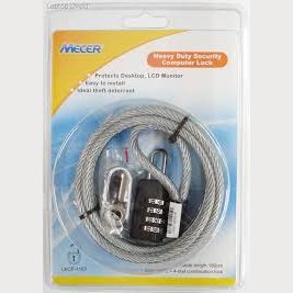 MECER 4 DIAL DESKTOP CABLE LOCK