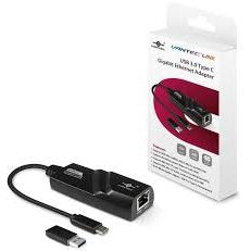 VANTEC CB-CU310GNA Gigabit RJ-45 TO USB TYPE-C ADAPTOR WITH TYPE C to A converter