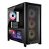 FRAME 4000D LCD RS ARGB Premium Mid-Tower PC Case; Includes 4x RS120 PWM ARGB Fans; XENEON EDGE; Black.