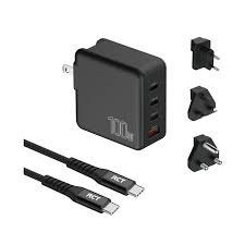 RCT 100W Charging Travel kit - Travel adaptor + (EU+UK+SA) Plug and cable