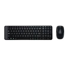 Logitech Wireless Combo MK220, Mini, Wireless, RF Wireless, QWERTY, Black, Mouse included