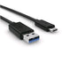 Zebra USB-A to USB-C communications and charging cable. The cable has a length of approximately 1 meter or 3.25 feet. Attaches t