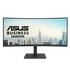 ASUS VA34VCPSR Docking Monitor – 34 inch; WQHD (3440x1440); 1500R Curvature; Frameless; USB-C PD 96W; RJ45; USB hub; Low Blue Li