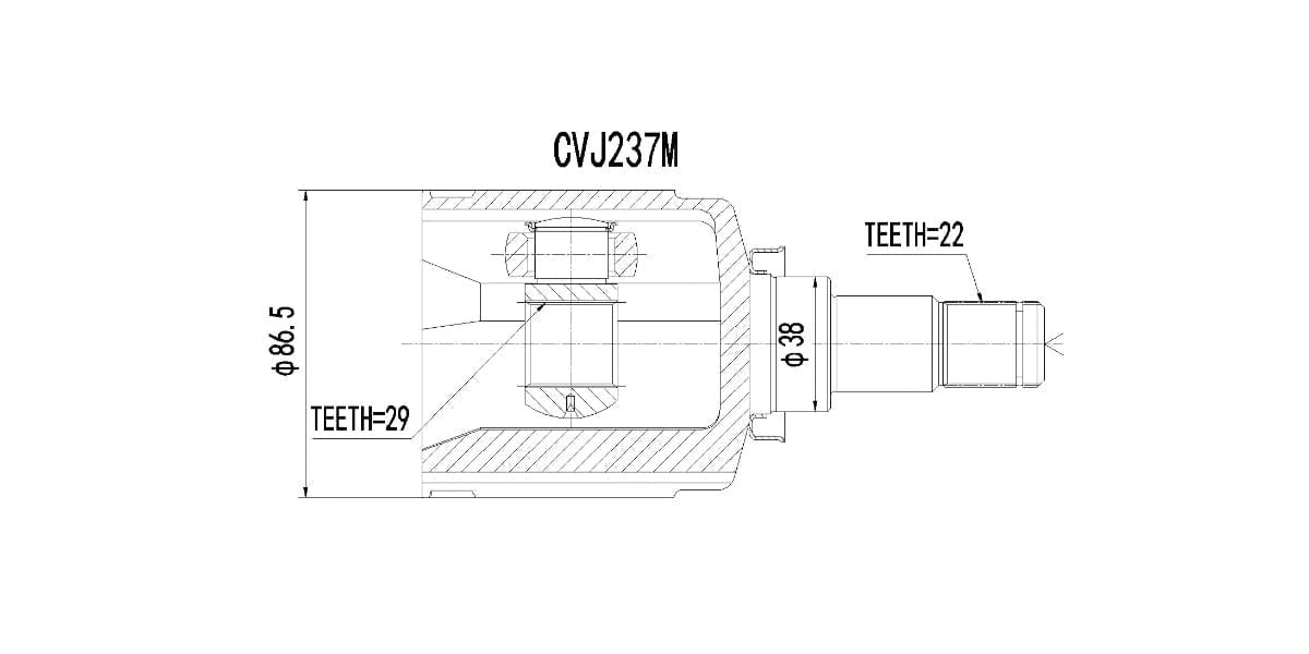 Inner CV Joint Chev Aveo 1.6 2008-2017