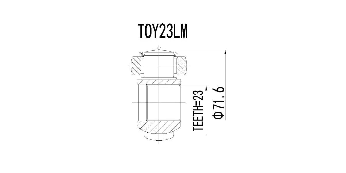 Inner CV Joint Toyota Conquest,Corolla,Tazz 1988-2006