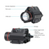 Led pistol flashlight and laser sight