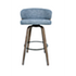 Jost White Wash Grey Barstool - JY3250X-M