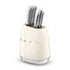 Smeg Cream Retro Knives Block Set - KBSF02CR