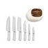 Smeg Cream Retro Knives Block Set - KBSF02CR
