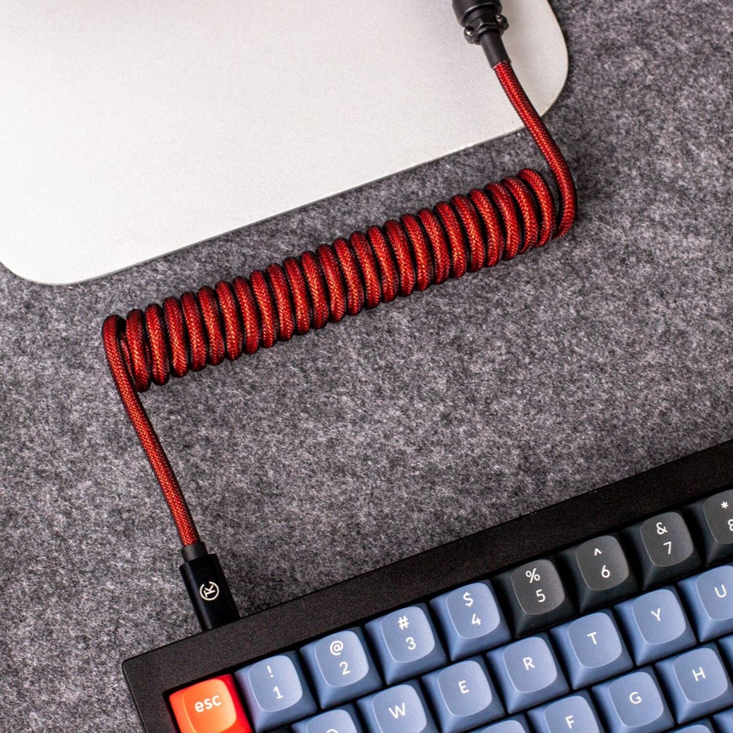 Keychron Keychron Coiled Aviator Cable - Red
