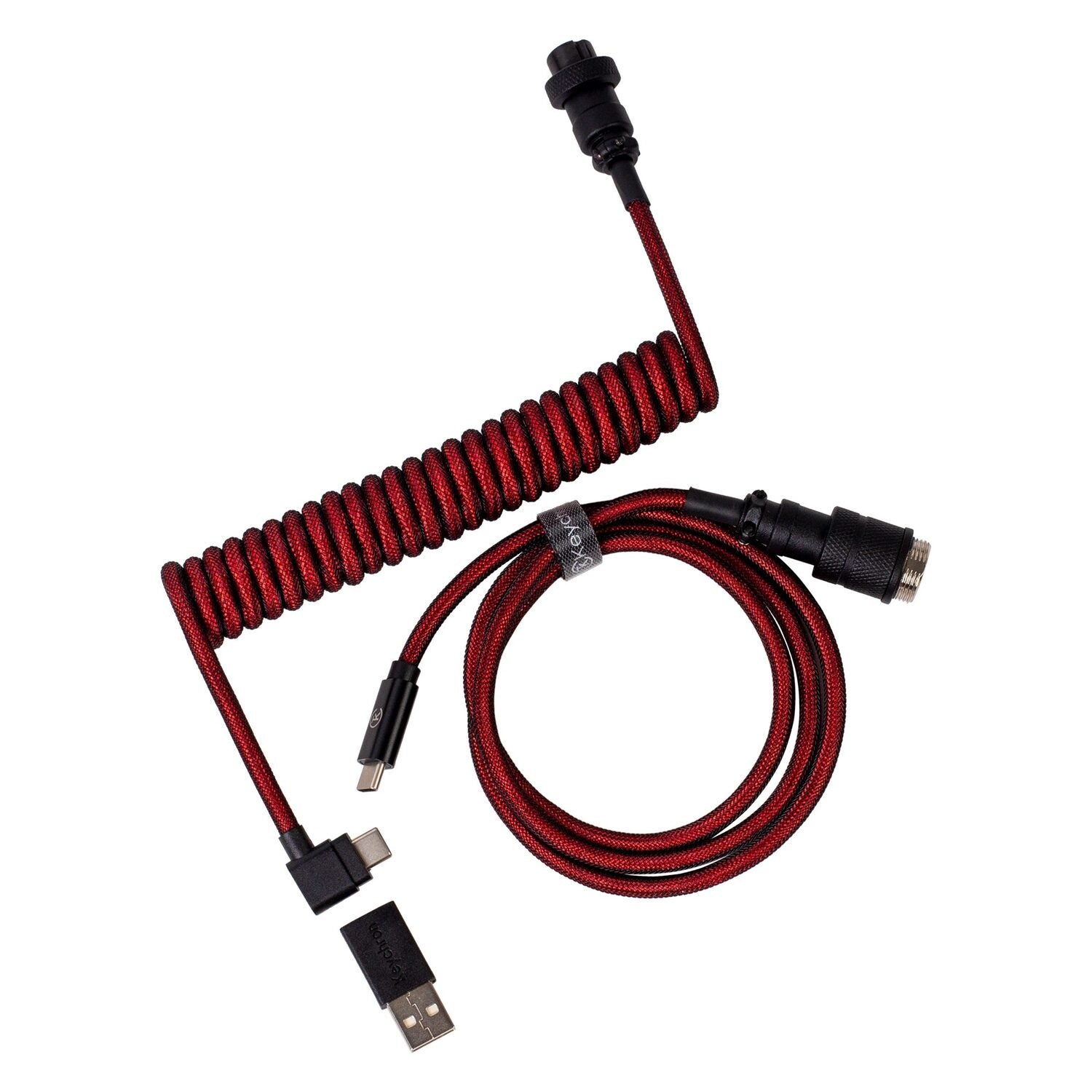 Keychron Keychron Coiled Aviator Cable - Red