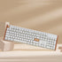 Keychron Keychron K10 HE Special Edition Full-size Hot-Swap Gateron Dbl-Rail Nebula Switch RGB Wireless Keyboard - White (Wood + Al)