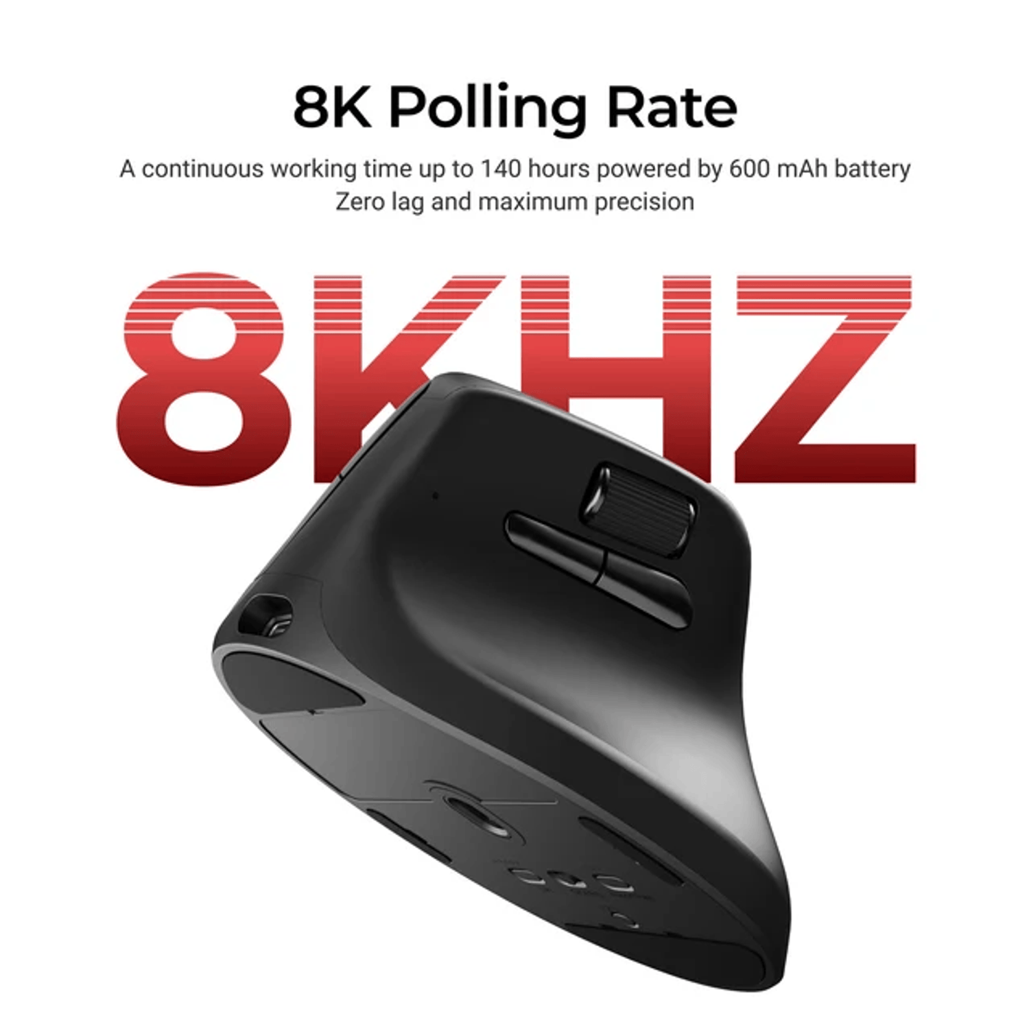 Keychron Keychron M5-A29 1K Wireless Mouse (BT/2.4GHz/Wired) - Black