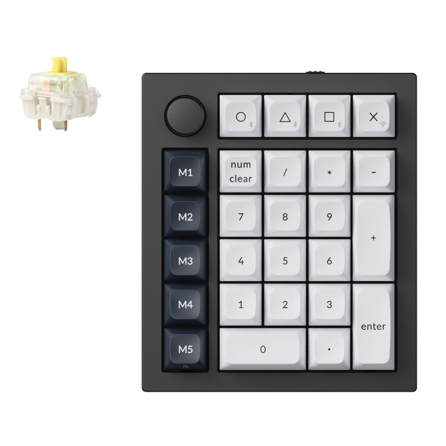Keychron Keychron Q0 Max QMK Gateron Jupiter Banana RGB Wireless Custom Number Pad Shell White
