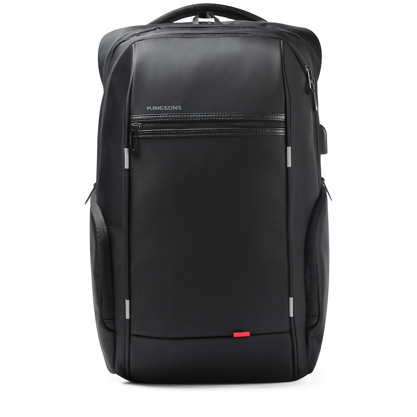 Kingsons Bags Kingsons Smart Series 17" Laptop Backpack - Black