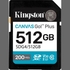 Kingston Kingston 512GB SDXC Canvas Go Plus Gen4 200MB/s C10 UHS-I U3 V30