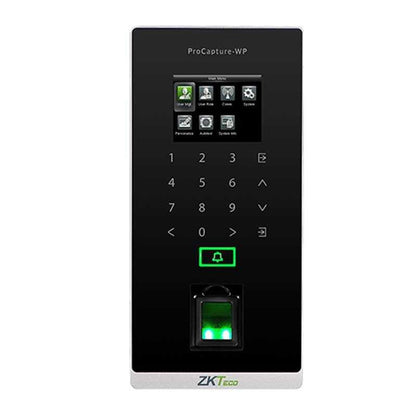 ZKTeco ProCaptureWP Fingerprint Keypad Reader - Green Label - IP65 Part No: LK172-4