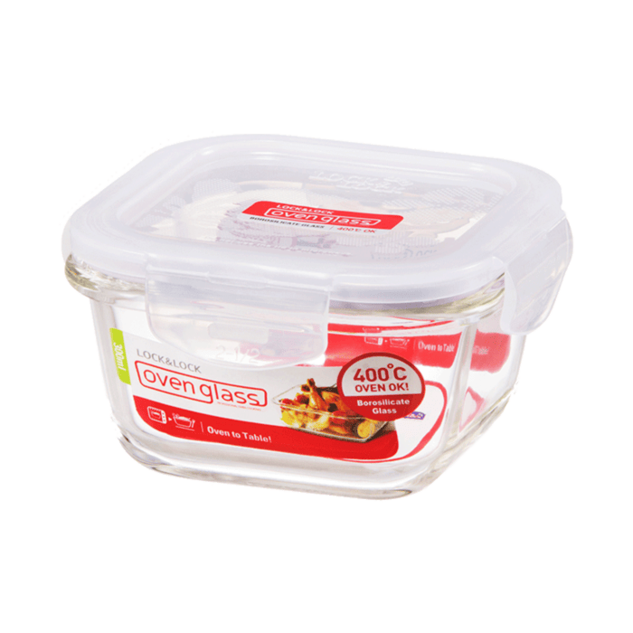 Legend Legend 300ml White LocknLock Euro Glass Square Container - LLG205