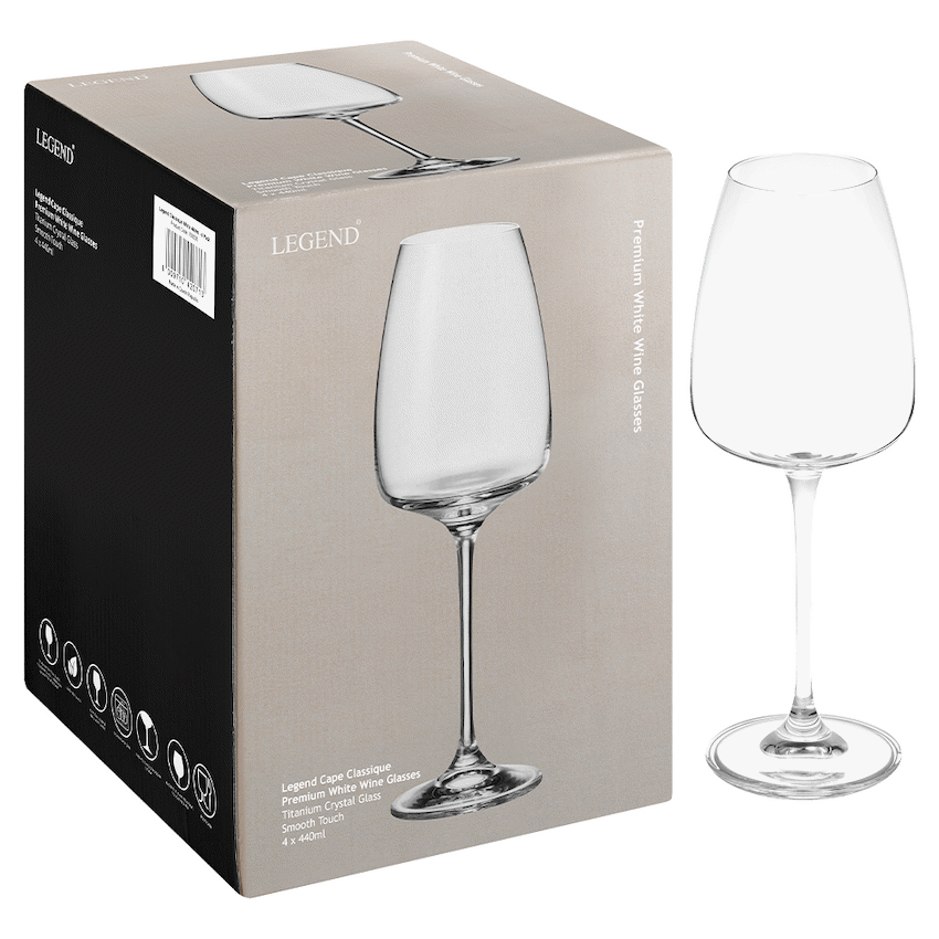 Legend Legend Cape Classique White Wine Glass 440ml - 4 Pack