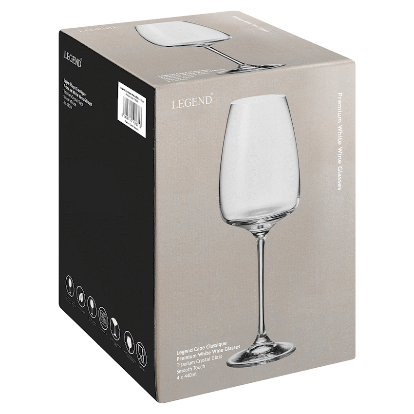 Legend Legend Cape Classique White Wine Glass 440ml - 4 Pack