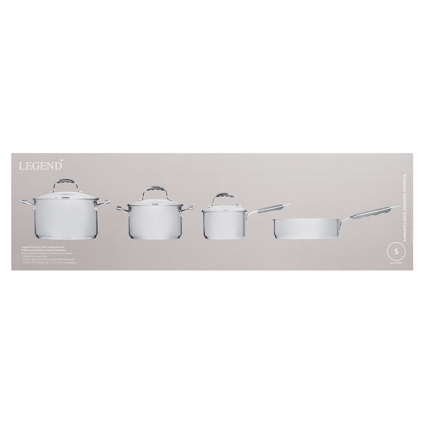 Legend Legend Classic Chef 7pce st/st Cookware Set
