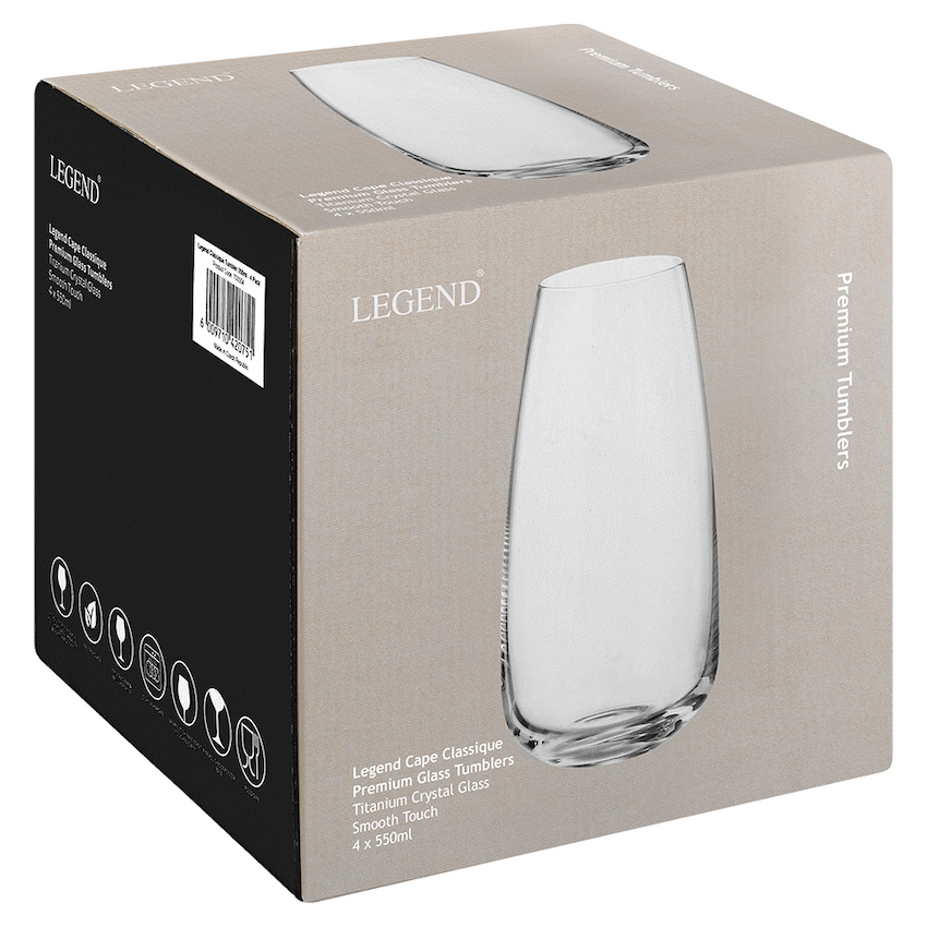 Legend Legend Classique Tumbler 550ml - 4 Pack
