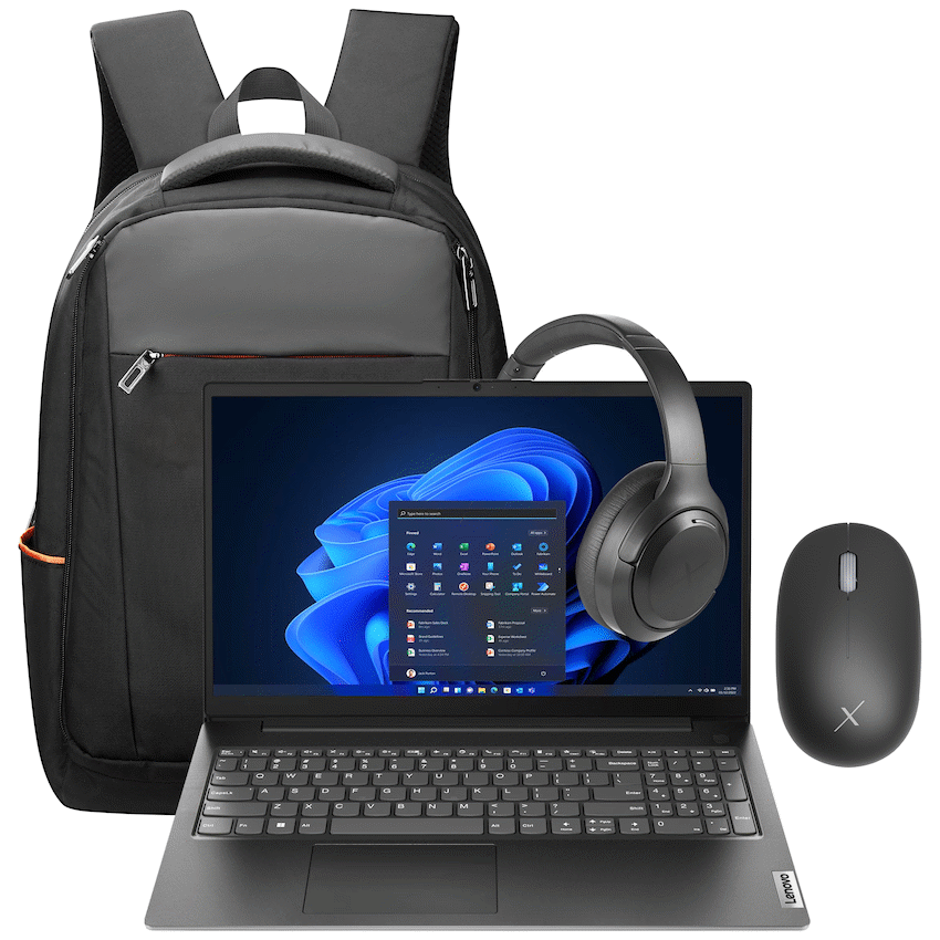 Lenovo Devices Lenovo 82YU015DSA - V15 AMD Ryzen 5 8/256 Bag+Mouse+Headphone