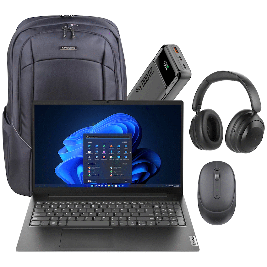 Lenovo Devices Lenovo 82YU015DSA - V15 AMD Ryzen 5 8/256 Bag+Mouse+Headphone+PB